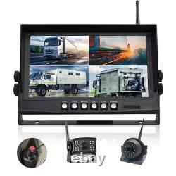 Digital wireless 9-inch monitor DVR + 2xHD side rear view backup cameras