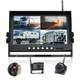 Digital wireless 9-inch monitor DVR + 2xHD side rear view backup cameras