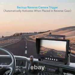 Digital wireless 9-inch monitor DVR + 2xHD side rear view backup cameras
