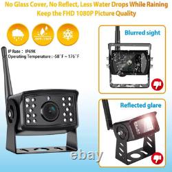 Digital wireless 9-inch monitor DVR + 2xHD side rear view backup cameras