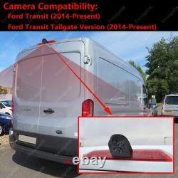 Dual Lens 3rd Brake Light Rear View Backup Camera for Ford Transit Van 2014-2024