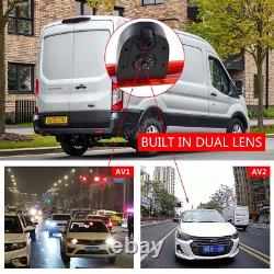 Dual Lens 3rd Brake Light Rear View Backup Camera for Ford Transit Van 2014-2024