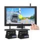 Dual Wireless Backup Camera for RV Trailer Easy Setup Solar RV Rear View Cam