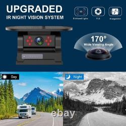 Dual Wireless Backup Camera for RV Trailer Easy Setup Solar RV Rear View Cam