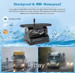 Dual Wireless Backup Camera for RV Trailer Easy Setup Solar RV Rear View Cam