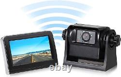 EWAY WiFi Wireless Magnetic Hitch Camera Backup Rear View 4.3 inch LCD Monitor