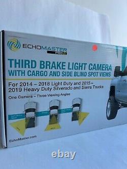 EchoMaster Third Brake Light Back-Up Camera for Select GMC/Chevy (CHMSL2-GM14)