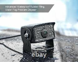 Fookoo Backup Camera Kit 7'' Reversing Monitor Wired Waterproof Rear View FHD1
