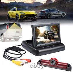 For Fiat Ducato/Peugeot Boxer Rear View Brake Light Backup Camera + 4.3''Monitor