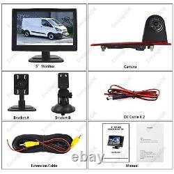 For Ford Transit Custom Rear View Backup Camera Kit without Brake Light LED Lamp