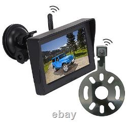 For Jeep Wrangler 5'' Wireless Monitor Spare Tire Mount Rear View Backup Camera