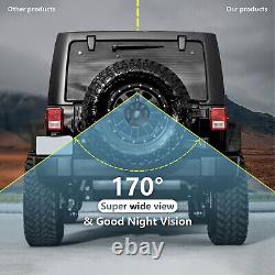 For Jeep Wrangler 5'' Wireless Monitor Spare Tire Mount Rear View Backup Camera