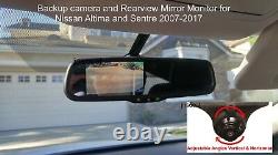 For Nissan Altima 05-16 Sentra 07-17 Backup Camera, Rear View Mirror Monitor 43
