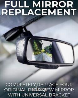 Frameless Rear View Mirror Replacement with 7 LCD Screen and 4 Video Inputs