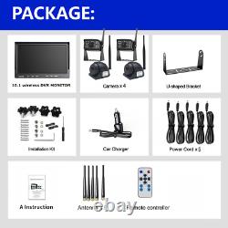 HD 10.1 1080P Wireless Monitor DVR Backup Camera for Truck RV Reverse Rear view
