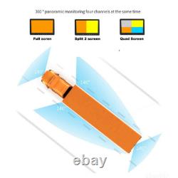 HD Digital Wireless Rear View 7'' DVR Quad Monitor Backup Camera For Truck RV