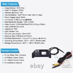 HD Waterproof Night Vision License Plate Light Parking Rear View Backup Camer