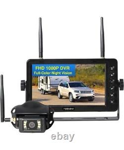 Haloview BT7 RV Backup Camera Wireless FHD 1080P DVR Rearview Full-Color Night V