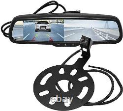 IPoster Spare Tire Rear View Backup Camera 4.3 Mirror Monitor For Jeep Wrangler