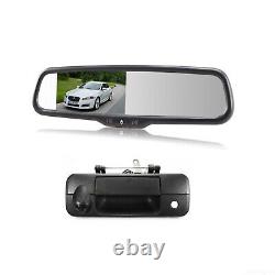 IR Backup Camera & OEM 4.3 Rear View Mirror Monitor For Toyota Tundra 2007-2013