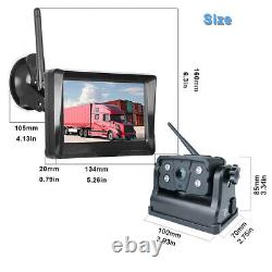 Magnetic Wireless Digital Backup Rear View Battery Camera + 5'' Monitor System