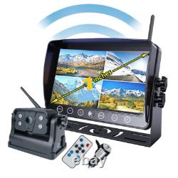Magnetic Wireless Digital Backup Rear View Battery Camera + 7'' Monitor System