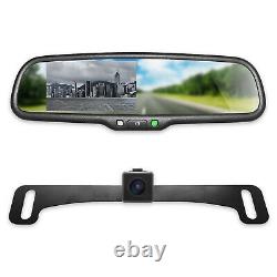 Master Tailgaters Rear View Mirror with 4.3 LCD Screen and 170° Backup Camera