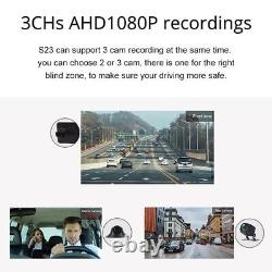 Mirror Dash Rear Camera View Car Dual Gps Dvr Recorder 1080p Front 12 4k Backup