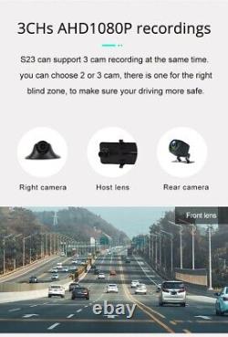 Mirror Dash Rear Camera View Car Dual Gps Dvr Recorder 1080p Front 12 4k Backup