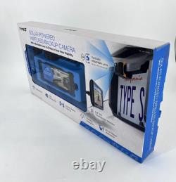 NIB Type S Solar-Powered Wireless Backup Camera Adjustable Lens 6.8 Touchscreen