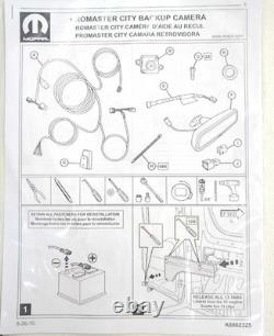 New OEM genuine Mopar Backup Camera Kit Rear View Mirror 2015-up ProMaster City