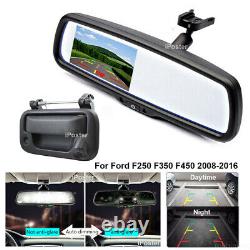 OEM Backup Parking Camera & OEM Mirror Monitor for Ford F250 F350 F450 2008-2016
