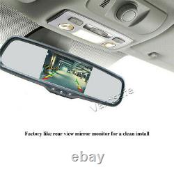 Parking Reverse Backup Camera Clip-on Rear View Mirror Monitor for Ram Promaster