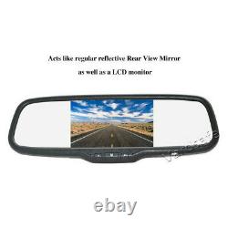 Parking Reverse Backup Camera Clip-on Rear View Mirror Monitor for Ram Promaster