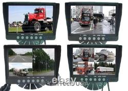 Quad Rear View Backup Camera System With 7monitor & CCD Color 120° Ir Cameras