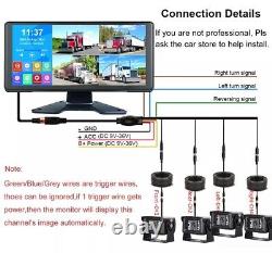 READ 10.36 4k Monitor 1080P Backup Camera Front for Truck Rear Side 360 View