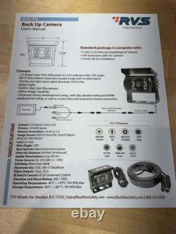 REAR VIEW SAFETY RVS-770 130° Backup Camera with 18 infrared illuminators