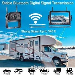 RV Backup Camera Wireless HD 1080P Trailer Bluetooth Rear View Cam System