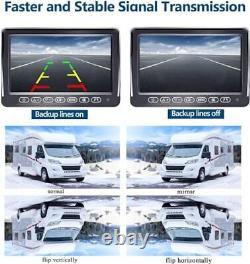 RV Backup Camera Wireless HD 1080P Trailer Bluetooth Rear View Cam System