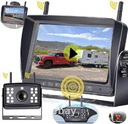 RV Backup Camera Wireless HD 1080P Trailer Bluetooth Rear View Cam System