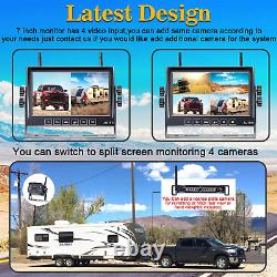 RV Backup Camera Wireless HD 1080P Trailer Bluetooth Rear View Cam System Touch