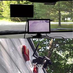 RV Truck Trailer Wireless Dual Backup Camera 7 Monitor Rear View Reversing Kit