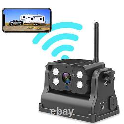 RV WIRELESS BACKUP REAR VIEW CAMERA Wi-Fi HITCH MAGNET TRUCK TRAILER SECURITY