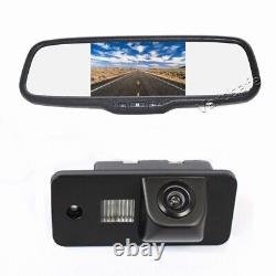 Rear View Backup Camera Mirror Monitor Kit for Audi A6L A3 A4 A8 S5 S8 Q5 Q7