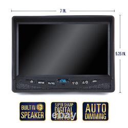 Rear View Backup Camera System 7 TFT LCD Monitor, Weatherproof, RV, Truck, Car