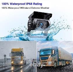Rear View Backup Camera System IR Night Vision +7 Monitor for Truck RV Trailer