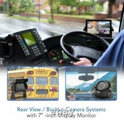 Rear View / Backup Camera Systems with 7 -inch Display Monitor with Quad View