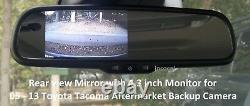 Rear View Mirror Monitor 4.3 for Toyota Tacoma 05-13 Aftermarket Backup Camera
