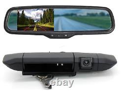 Rear View Mirror Monitor Tailgate Backup Camera Kit For Toyota Tacoma 2005-2015