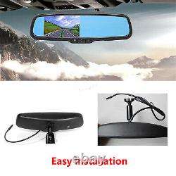 Rear View Mirror Monitor Tailgate Backup Camera Kit For Toyota Tacoma 2005-2015